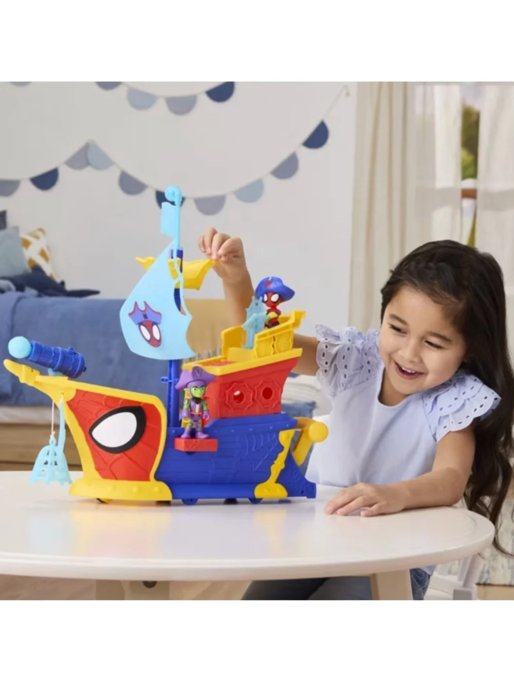 Marvel Spidey and his Amazing Friends Water-Webs Webs Ahoy Bubble Pirate Ship